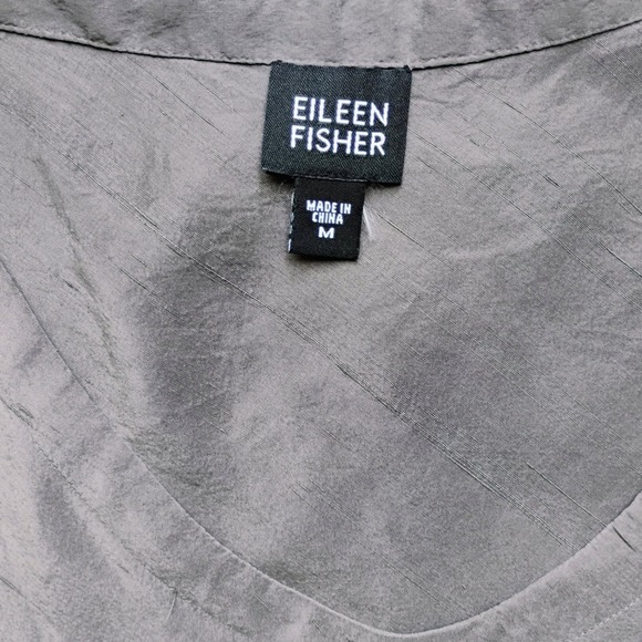 Eileen Fisher Tank Top Sleeveless V Neckcool taupe Casual Blouse/2x $50 - Picture 3 of 7